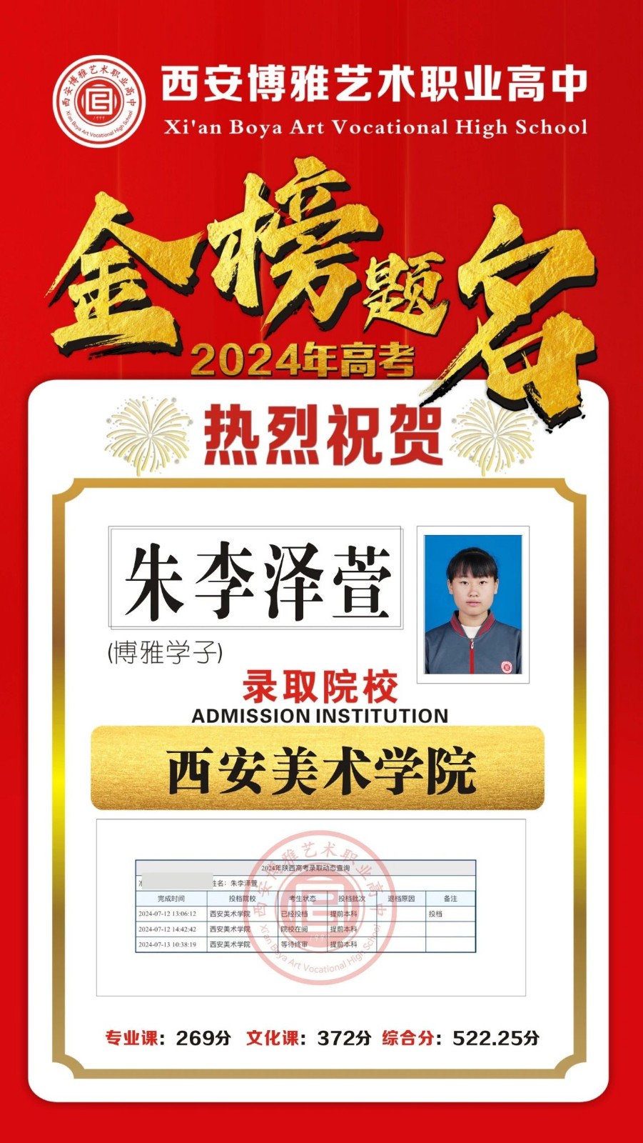 金榜题名 | 2024届博雅学子录取捷报第四波重磅来袭！