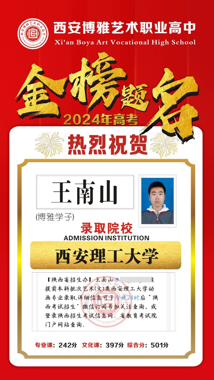 金榜题名 | 2024届博雅学子录取捷报第四波重磅来袭！