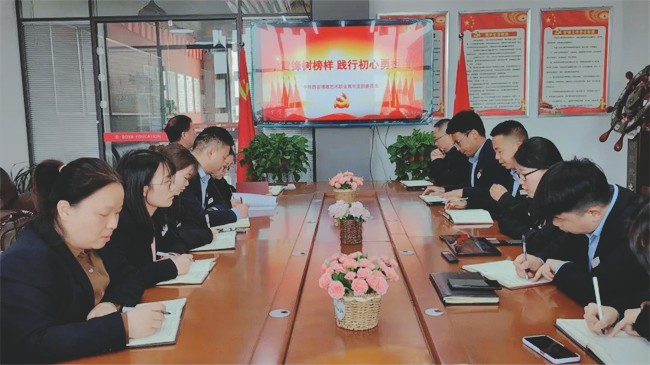 西安博雅艺术职业高中党支部开展三月份主题党日活动