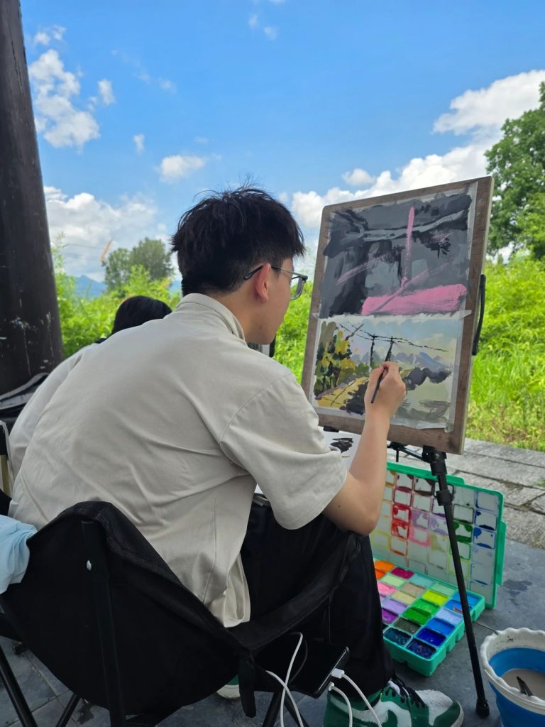 笔底烟霞渐次开 古村写生见真章 | 西安博雅艺术职业高中赴皖南“研学写生”之旅（二）