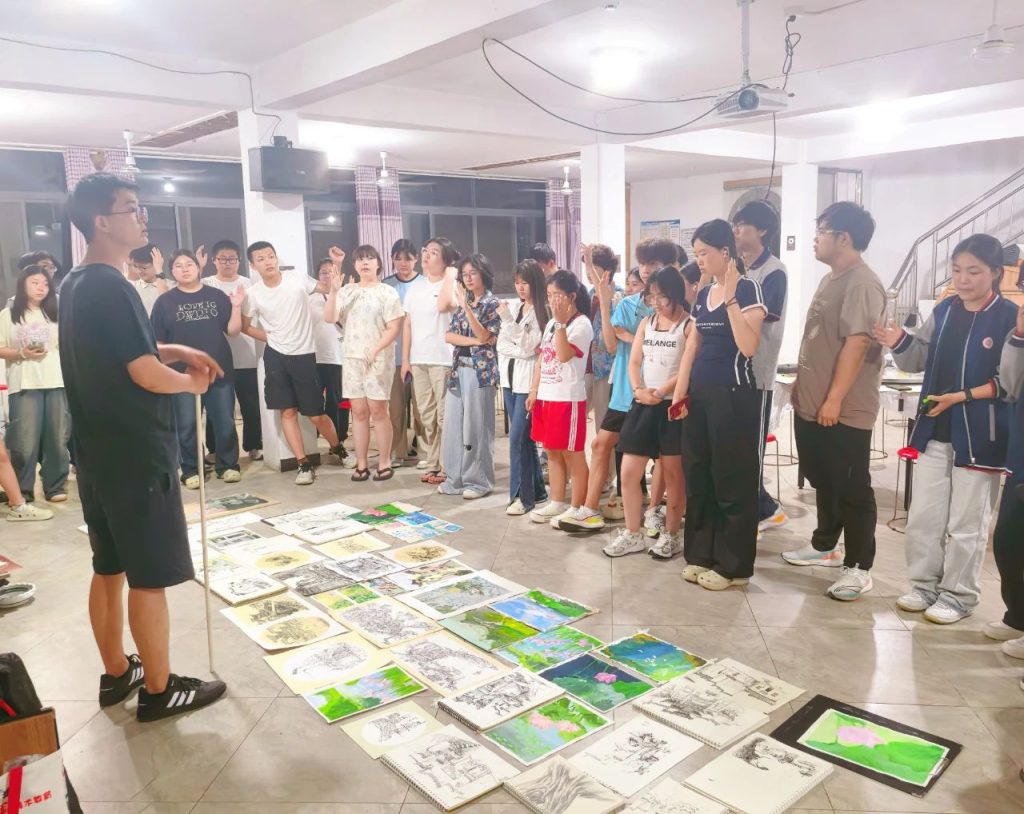 笔底烟霞渐次开 古村写生见真章 | 西安博雅艺术职业高中赴皖南“研学写生”之旅（二）